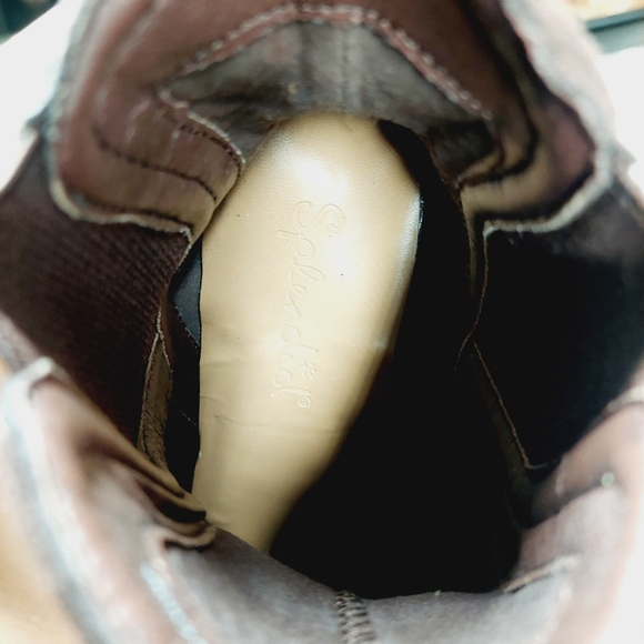 NEW Splendid Women's Marika Block Heel Suede Booties In Brown O149 - Picture 10 of 12